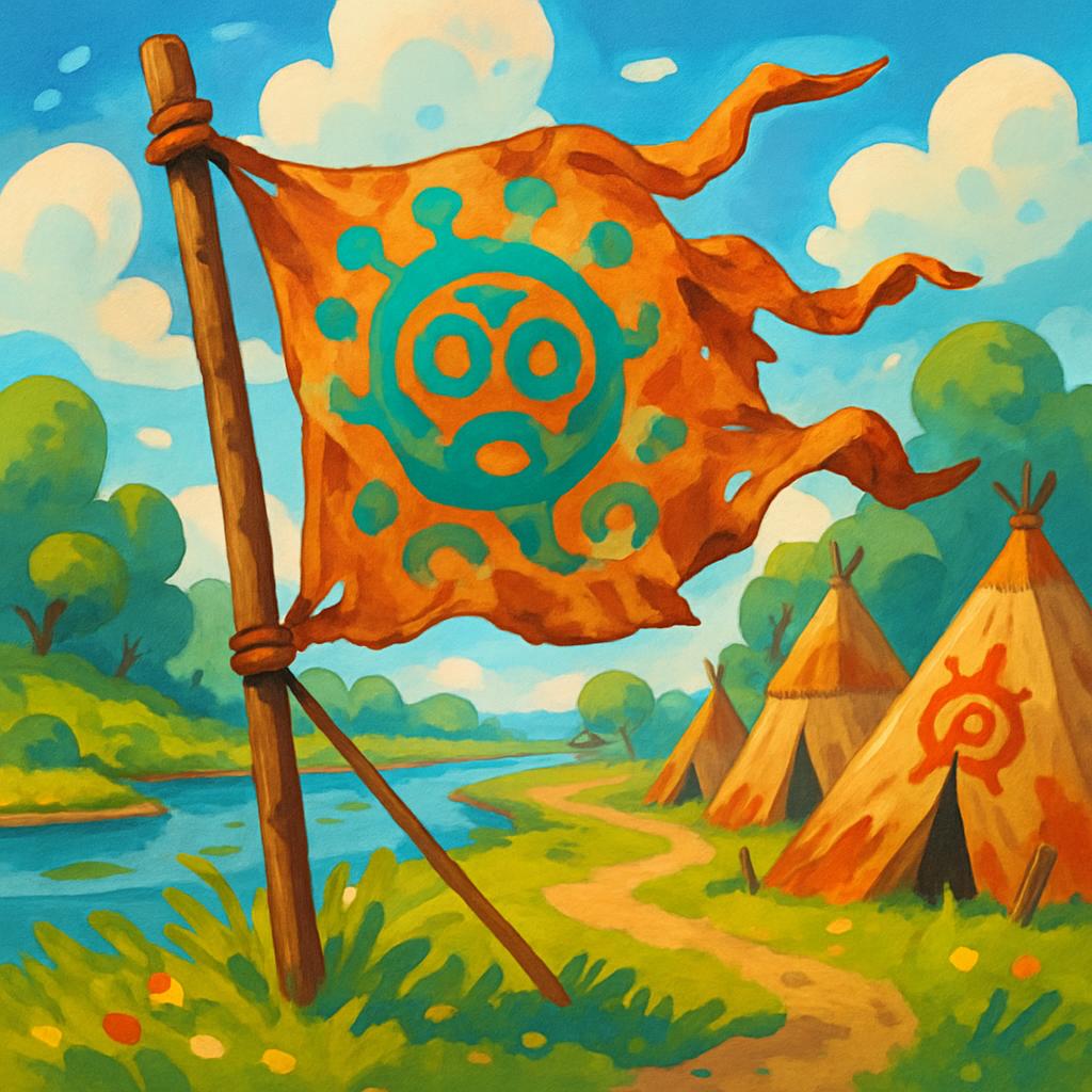 For cognition of visual mode, please refer to the following descriptive text: "Tightly painted illustration of pre-invasio...